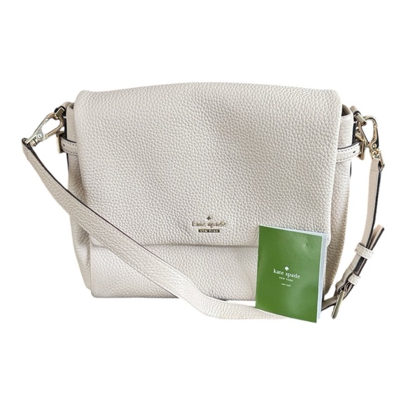 KATE SPADE Allene Holden Street Leather Shoulder Bag In Sandstone - Picture 1 of 8